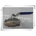 Two Ways Stainless Steel Forged Ball Valve (ASTM F304)